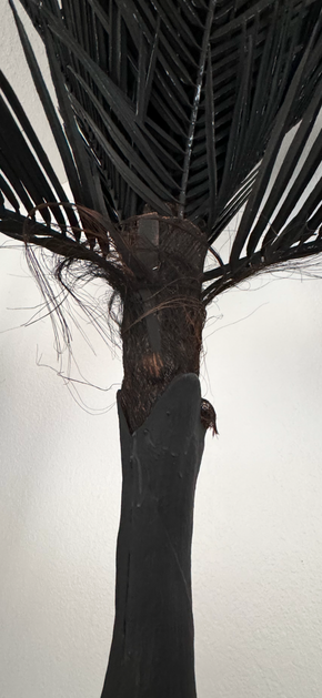 Charcoal Black - Faux  Life Size Palm Tree