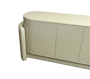 Postmodern Pill Shaped Credenza in Pistachio Green