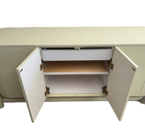 Postmodern Pill Shaped Credenza in Pistachio Green