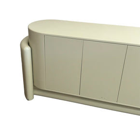 Postmodern Pill Shaped Credenza in Pistachio Green